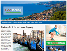 Tablet Screenshot of ciao-italien.dk